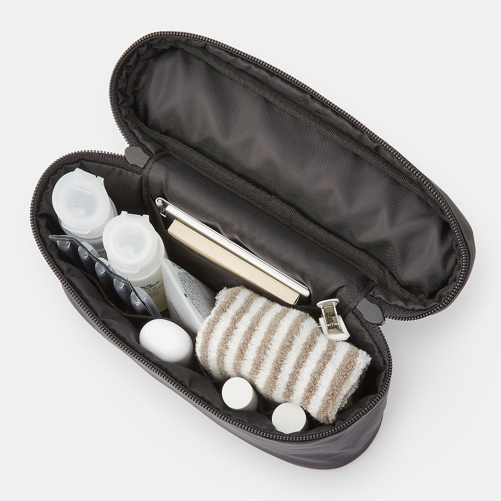 Thumbnail: Pouch with Handle - Slim, Black