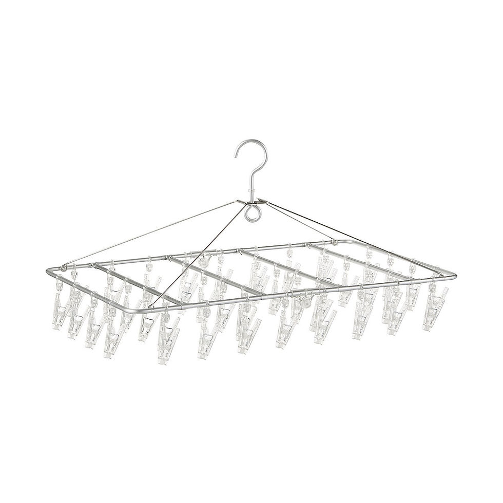 Thumbnail: Aluminium Square Laundry Hanger With 40 Pegs