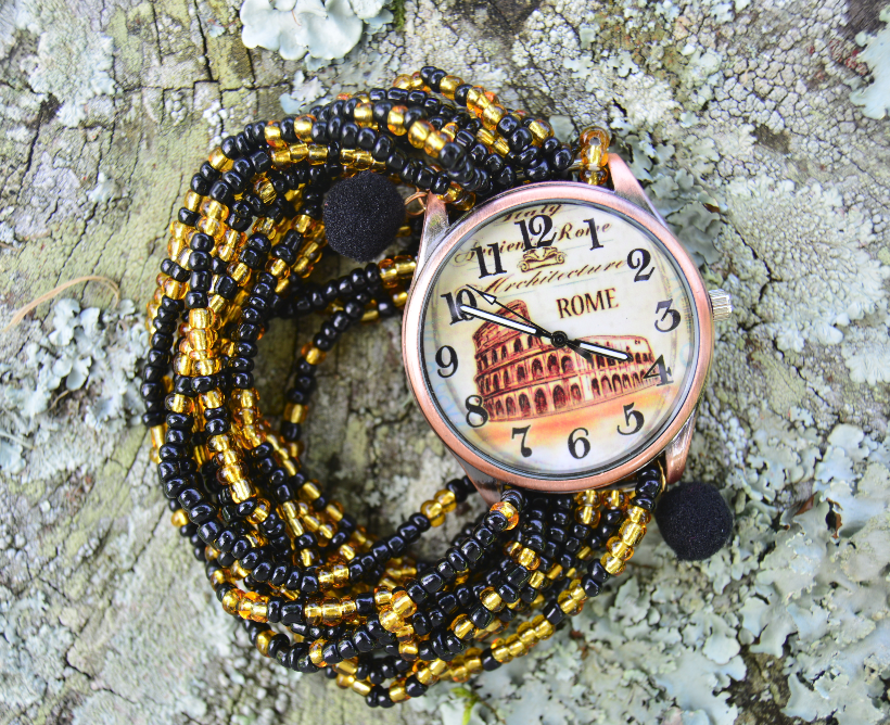 Miniatura: Reloj Para Mujer Pulsera Artesanal Hecho a Mano Multicapas