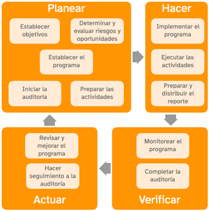 Flujo de auditoría ISO 19011