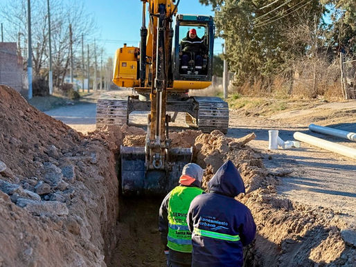 La Municipalidad de Santa Rosa amplía la red cloacal de Villa Germinal
