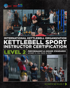 IKO Level 2 Kettlebell Sport Instructor Certification 