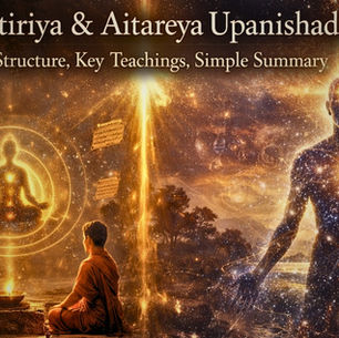 Taittiriya & Aitareya Upanishads — Structure, Key Teachings, Simple Summary