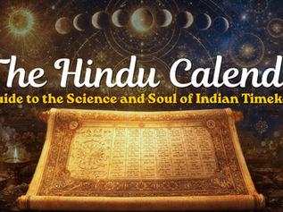 Traditional Hindu calendar with lunar dates, festival markings, and Sanskrit month names.