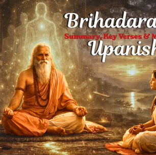 Brihadaranyaka Upanishad — Summary, Key Verses & Modern Meaning