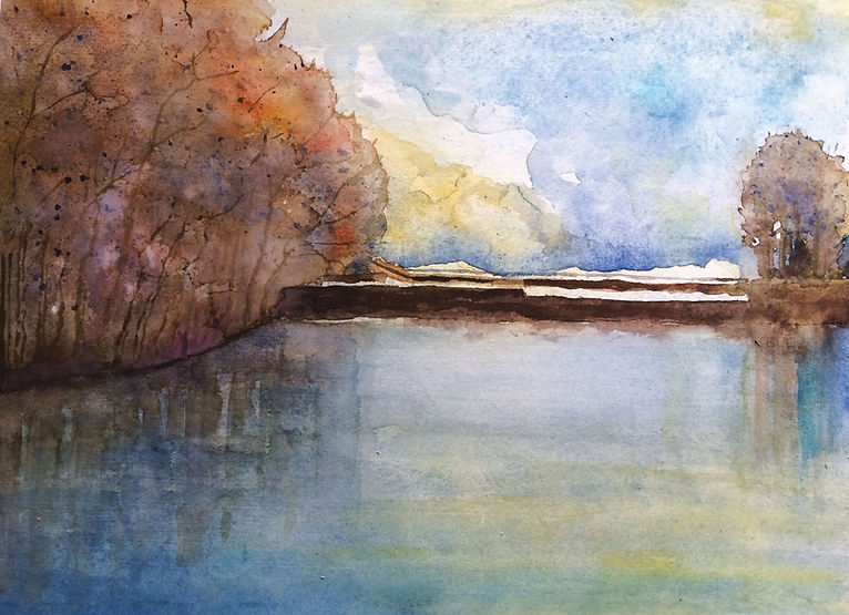 Tarcisio Trenta, Acquerello, Riflessi, 2017