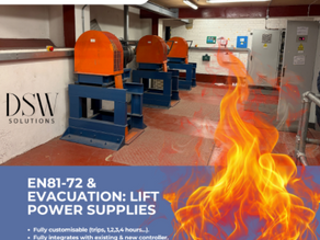 EN81-76 Evacuation Secondary Power Supply Solution by DSW Solutions