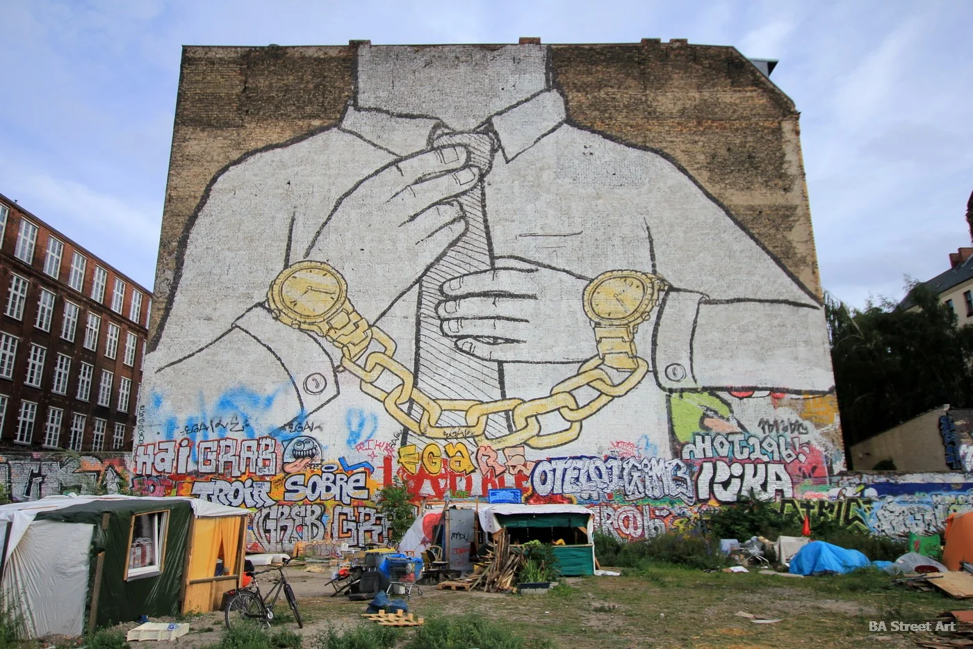 Blu street art