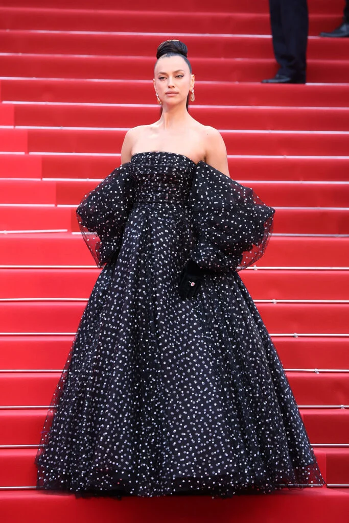 Irina Shayk Polka Dot Dress Cannes
