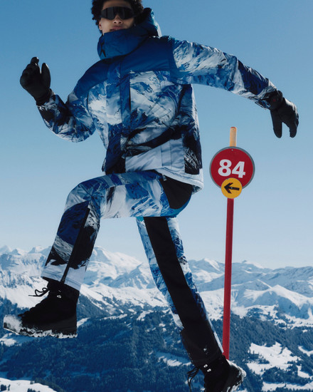 perfect moment erkek kayak modası çekimi