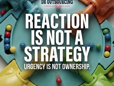 Reaction Is NOT a Strategy