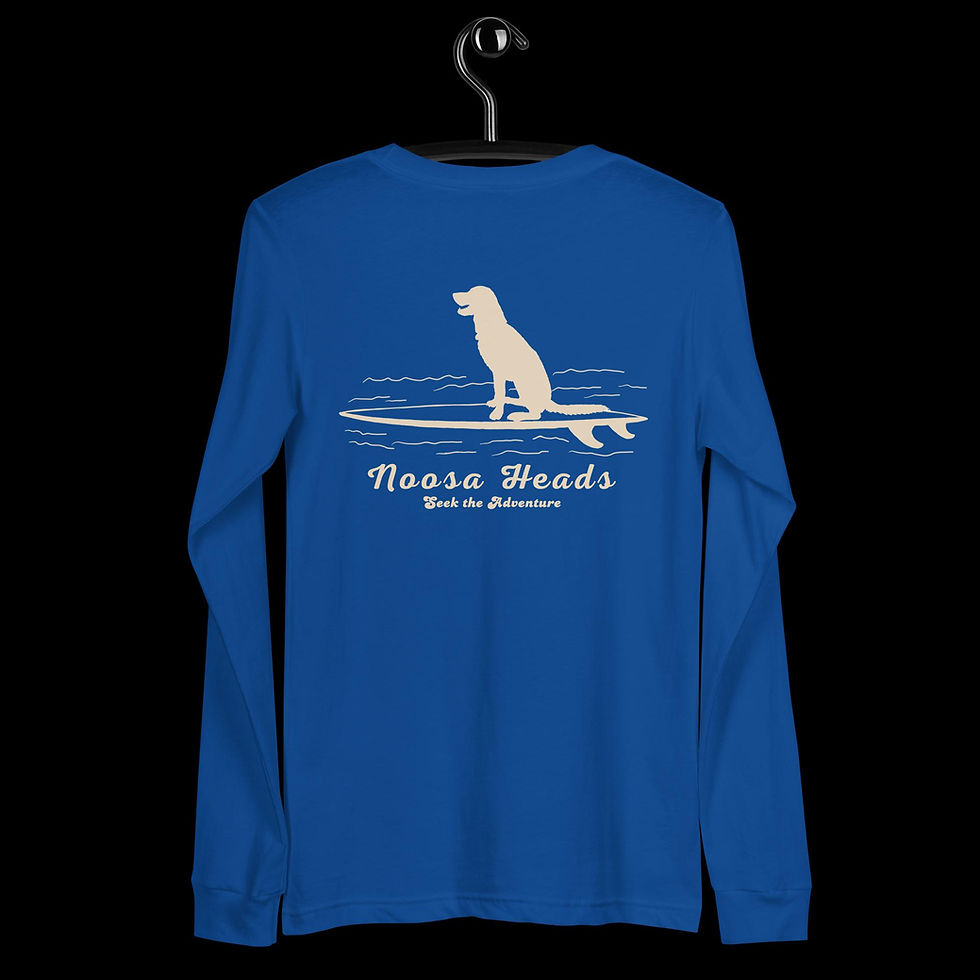 Thumbnail: Dog Surfing Unisex Long Sleeve