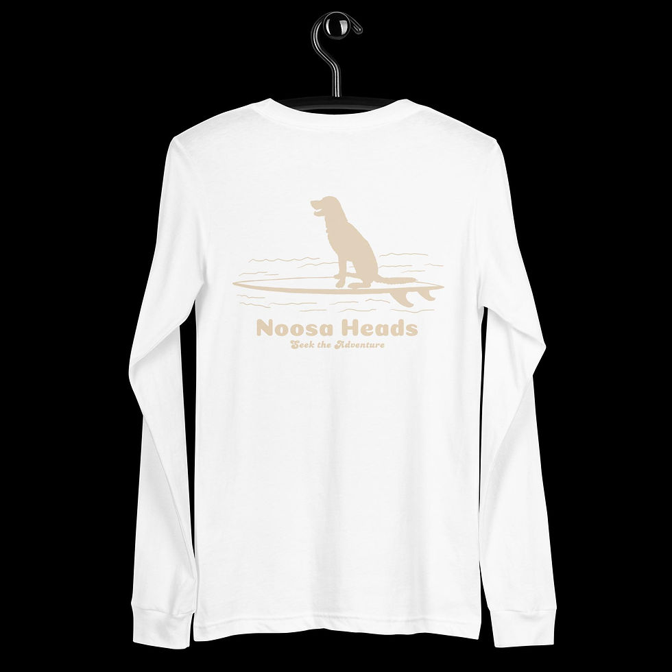 Thumbnail: Surfing Dog Unisex Long Sleeve 