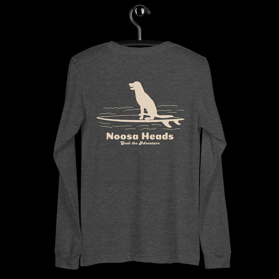 Thumbnail: Surfing Dog Unisex Long Sleeve 