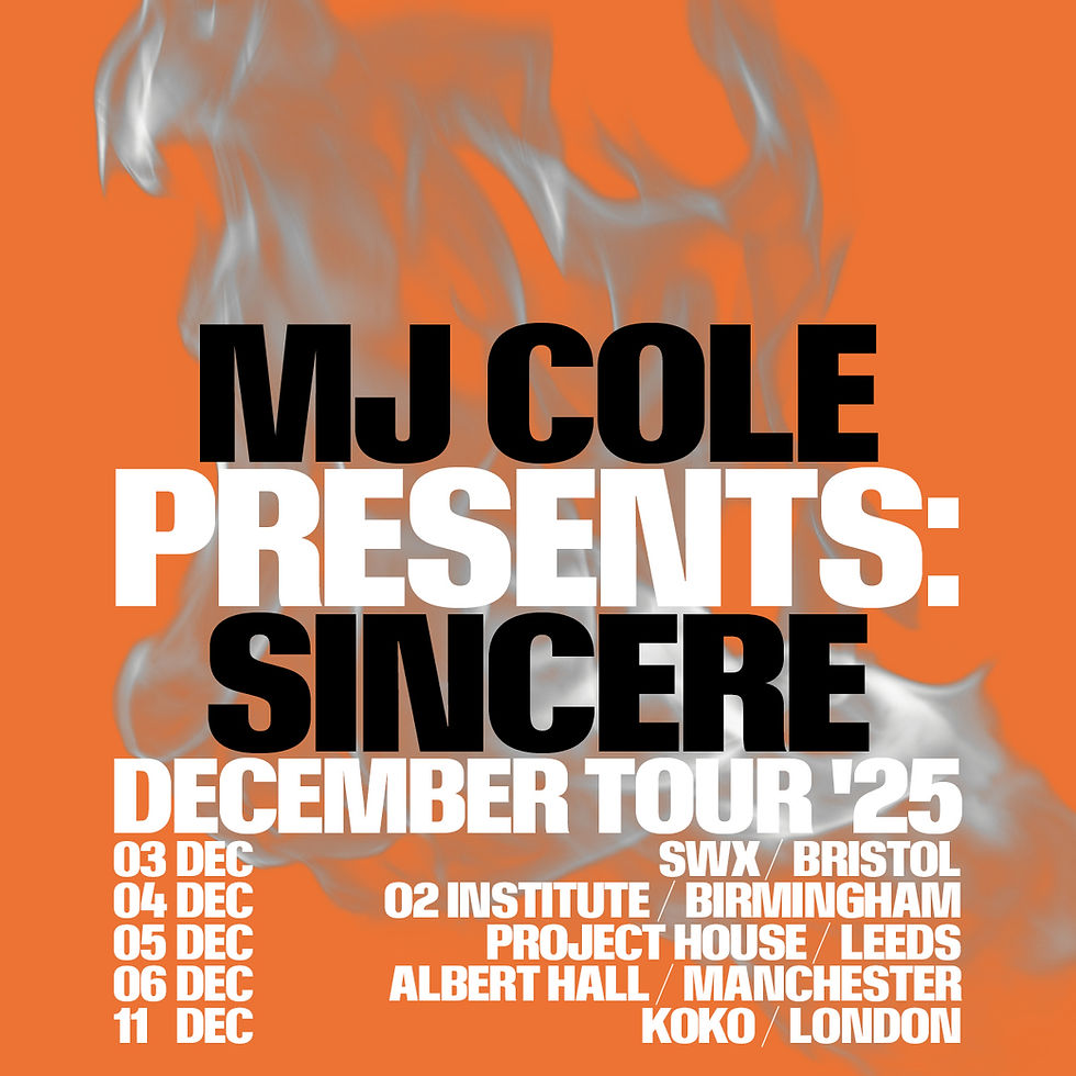 MJ Cole Announces 'Sincere' December UK Tour