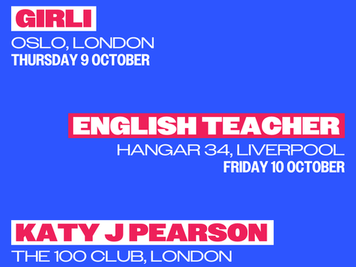 English Teacher, girli and Katy J Pearson to perform in support of War Child UK's 'Day Of The Girl' campaign