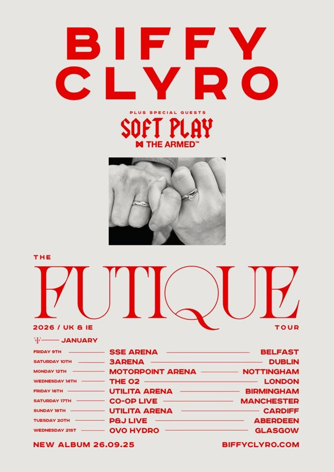 BIFFY CLYRO ANNOUNCE HUGE UK & IRELAND HEADLINE TOUR FOR JANUARY 2026