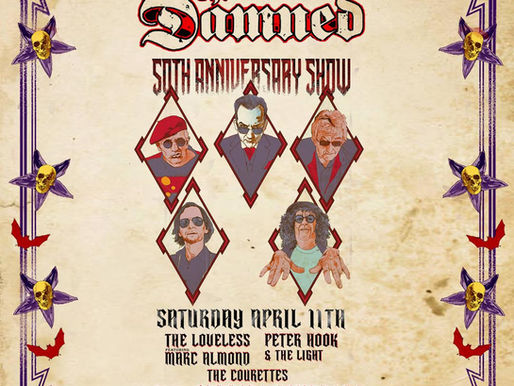 THE DAMNED - ANNOUNCE 50TH ANNIVERSARY CELEBRATION