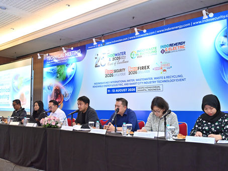 Indo Water, Indo Waste & Recycling, Indo Renergy & Electric Indo Security, Indo Firex, and Indonesia International Smart City 2026 Expo & Forum