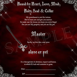 Collaring / Gothic Certificates | rosebyfardesigns