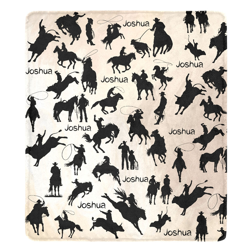 Thumbnail: Custom Kids Rodeo Blanket
