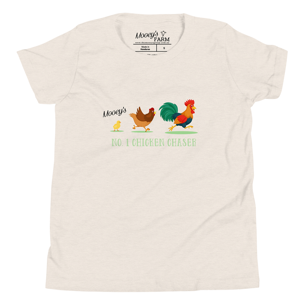 Thumbnail: Chicken Chaser Themed Kids Short Sleeve T-Shirt