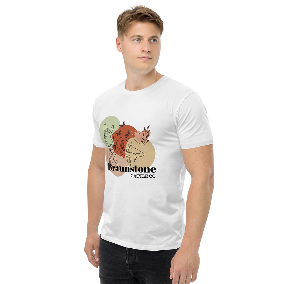 Thumbnail: Cowgirl Outline Men's staple tee