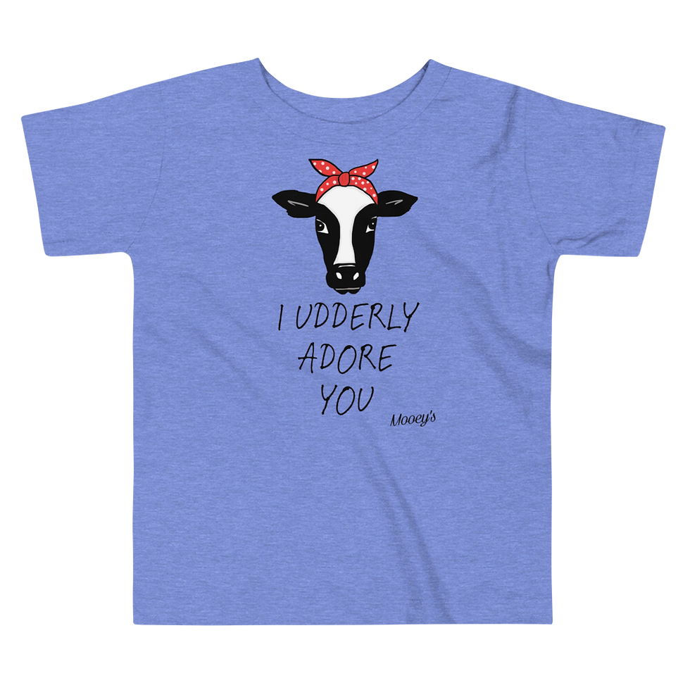 Thumbnail: Toddler Udderly Adore Short Sleeve Tee