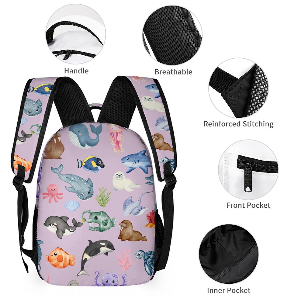 Thumbnail: Under The Sea Bag Set for Kids - Custom Design