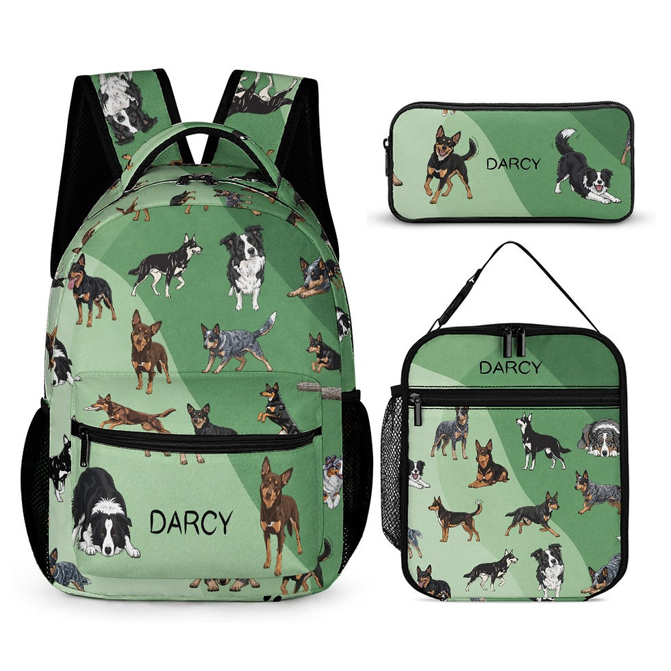 Thumbnail: Farm Dogs Bag Set for Kids - Custom Design