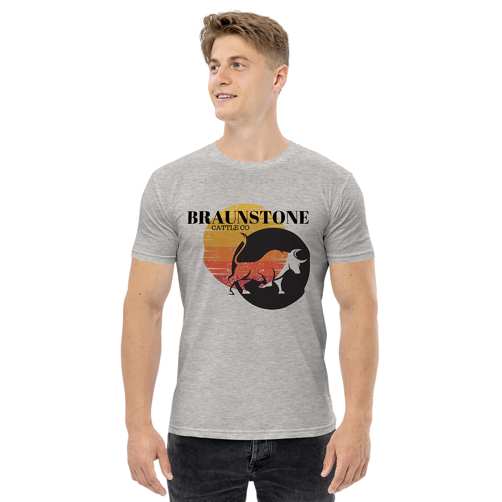 Thumbnail: Sunset Bull Men's staple tee