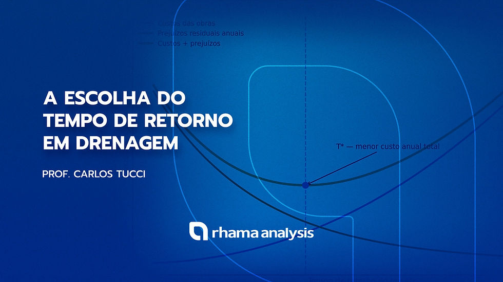 A escolha do tempo de retorno em drenagem