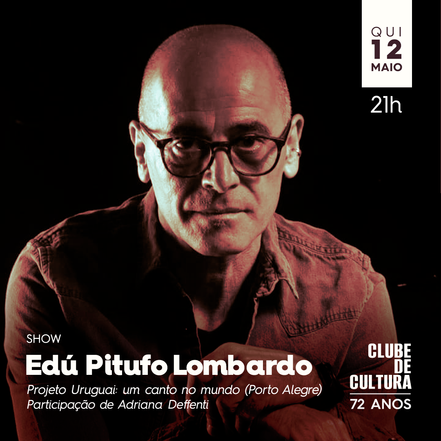Ingressos esgotados para a apresentação do músico uruguaio Edú Pitufo Lombardo