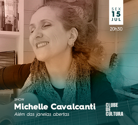 Show com músicas autorais de Michelle Cavalcanti no Clube de Cultura