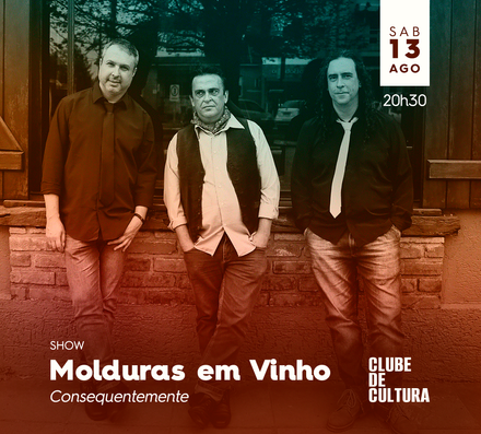 Trio Molduras em Vinho no Clube de Cultura