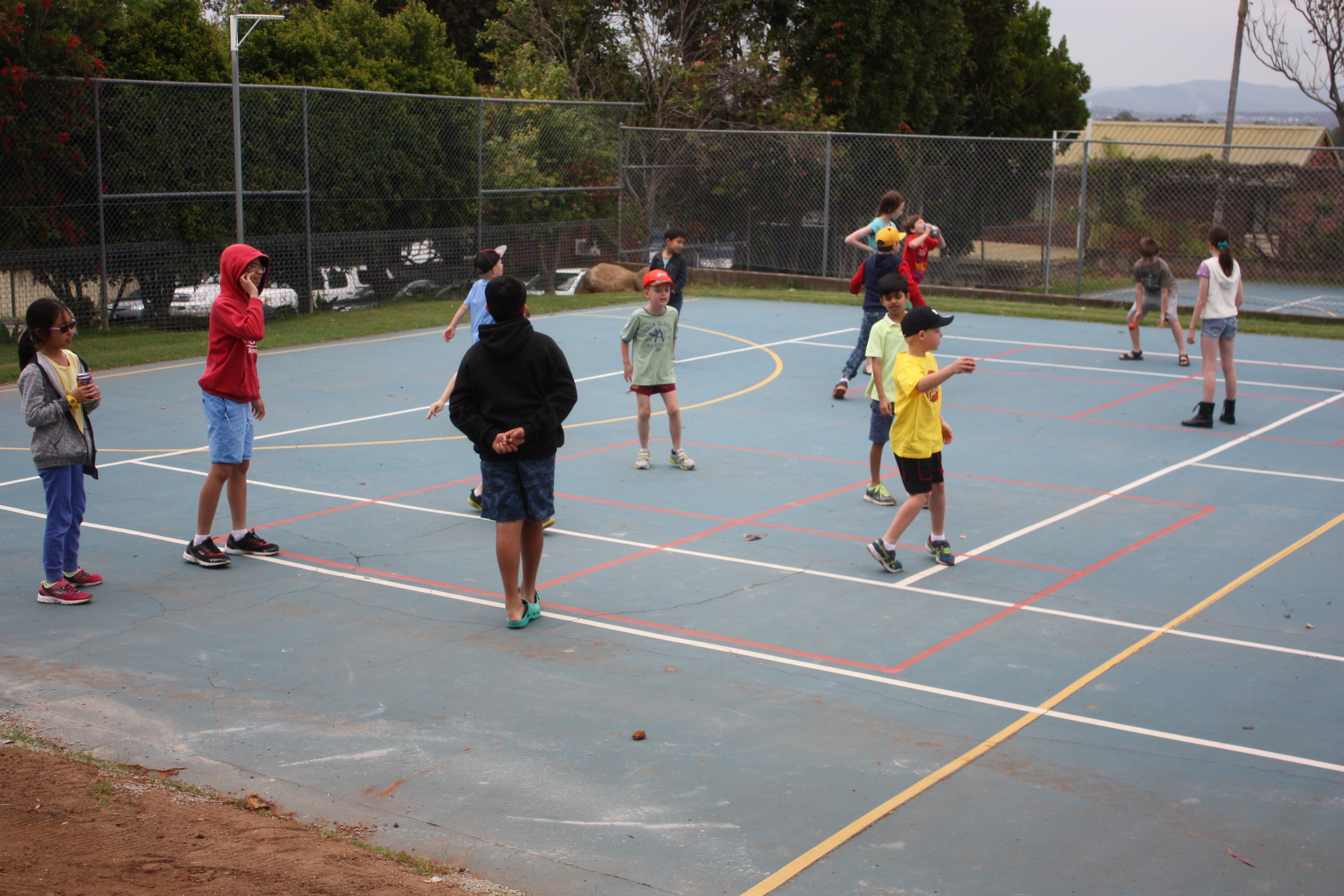 Handball in between games!