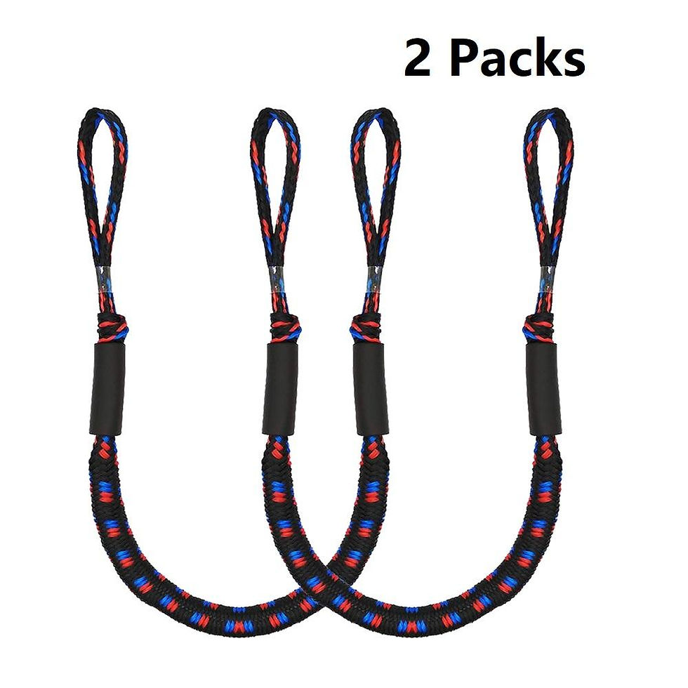 Thumbnail: 2Pcs Bungee Dock Line Mooring Rope