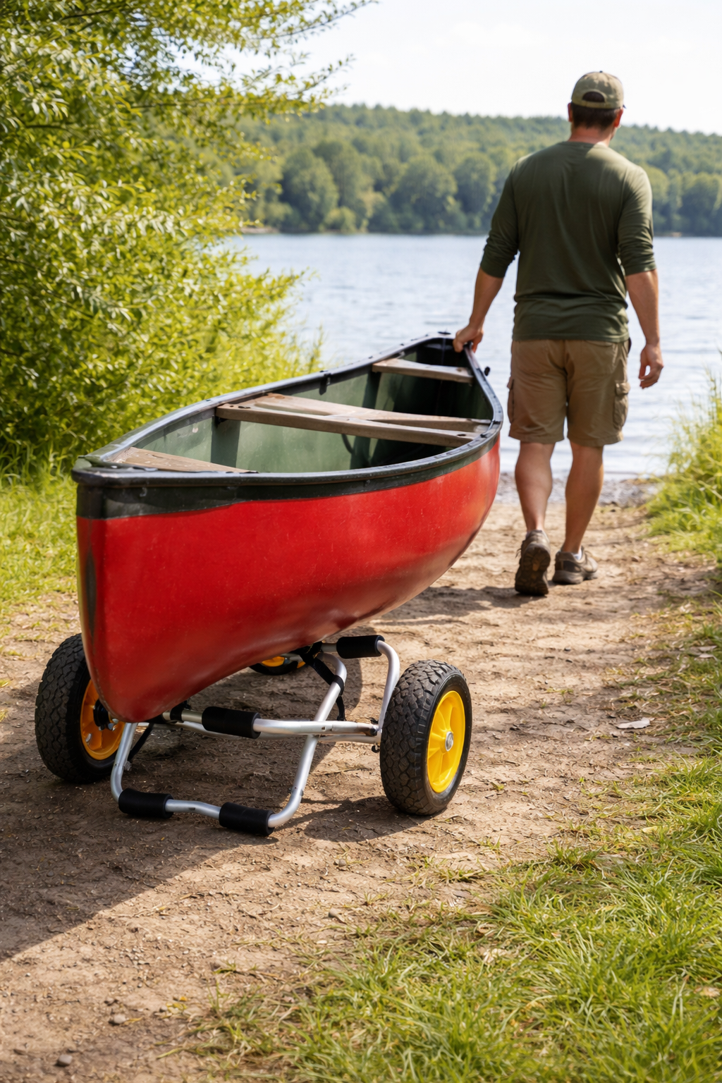 kayak canoe cart aluminum portable trolley transport carrier canoe