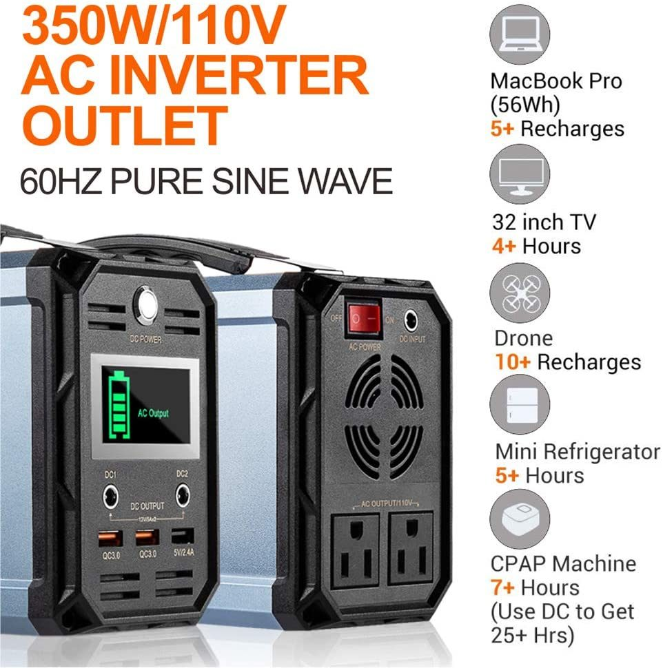 Thumbnail: 110V 300W Generator Portable Power Station Supply for Outdoor