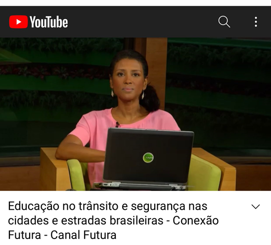 Educação para o Trânsito Audiovisual Youtube