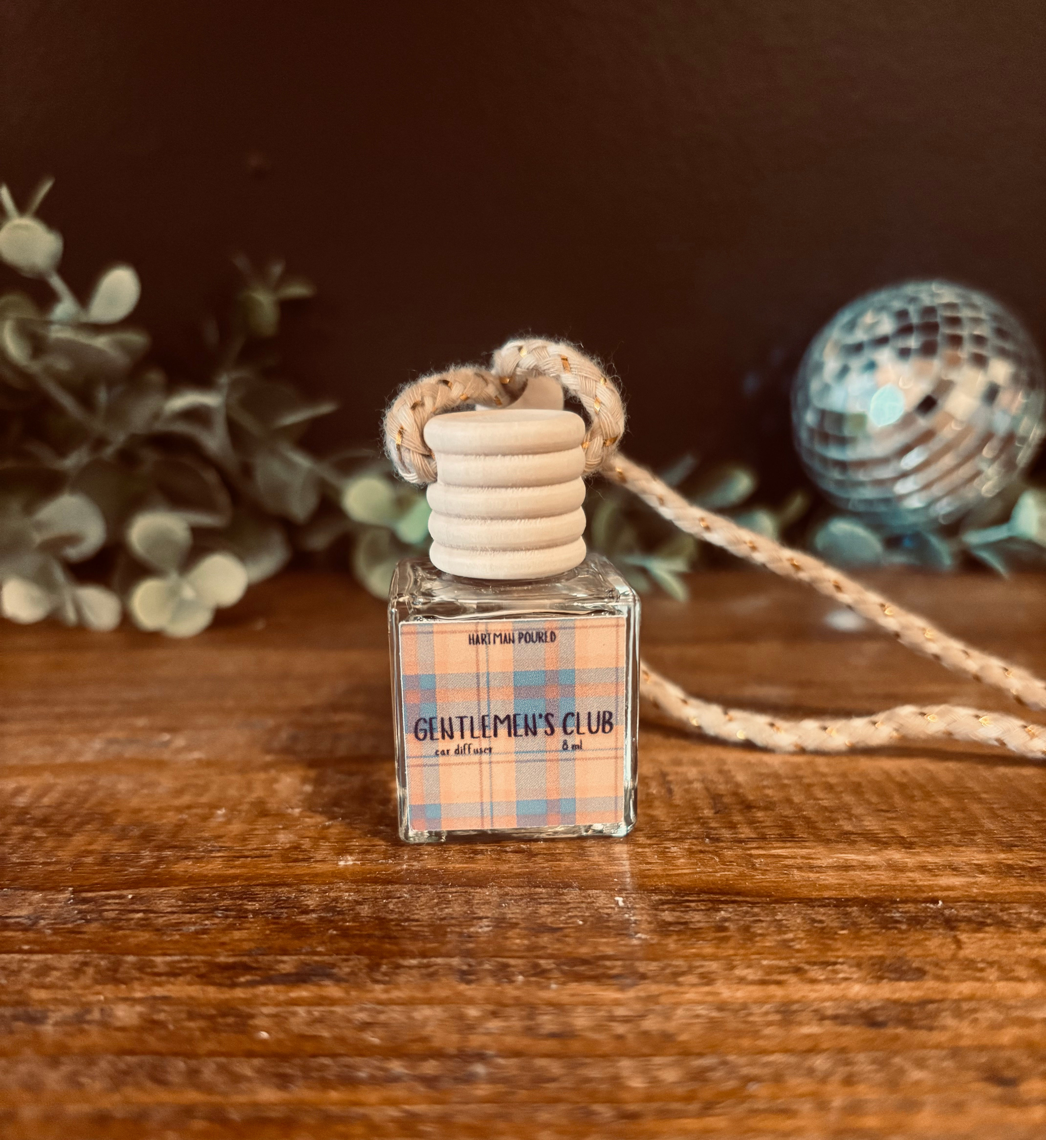 Gentlemen's Club Square Hanging Car Diffuser