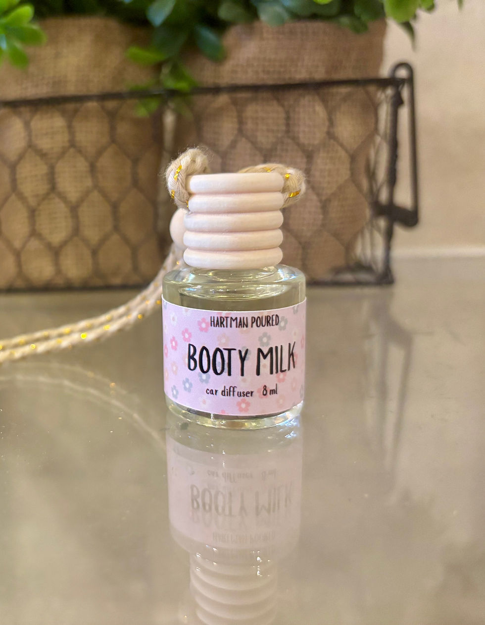 Thumbnail: Booty Milk Cylinder Hanging Car Diffuser