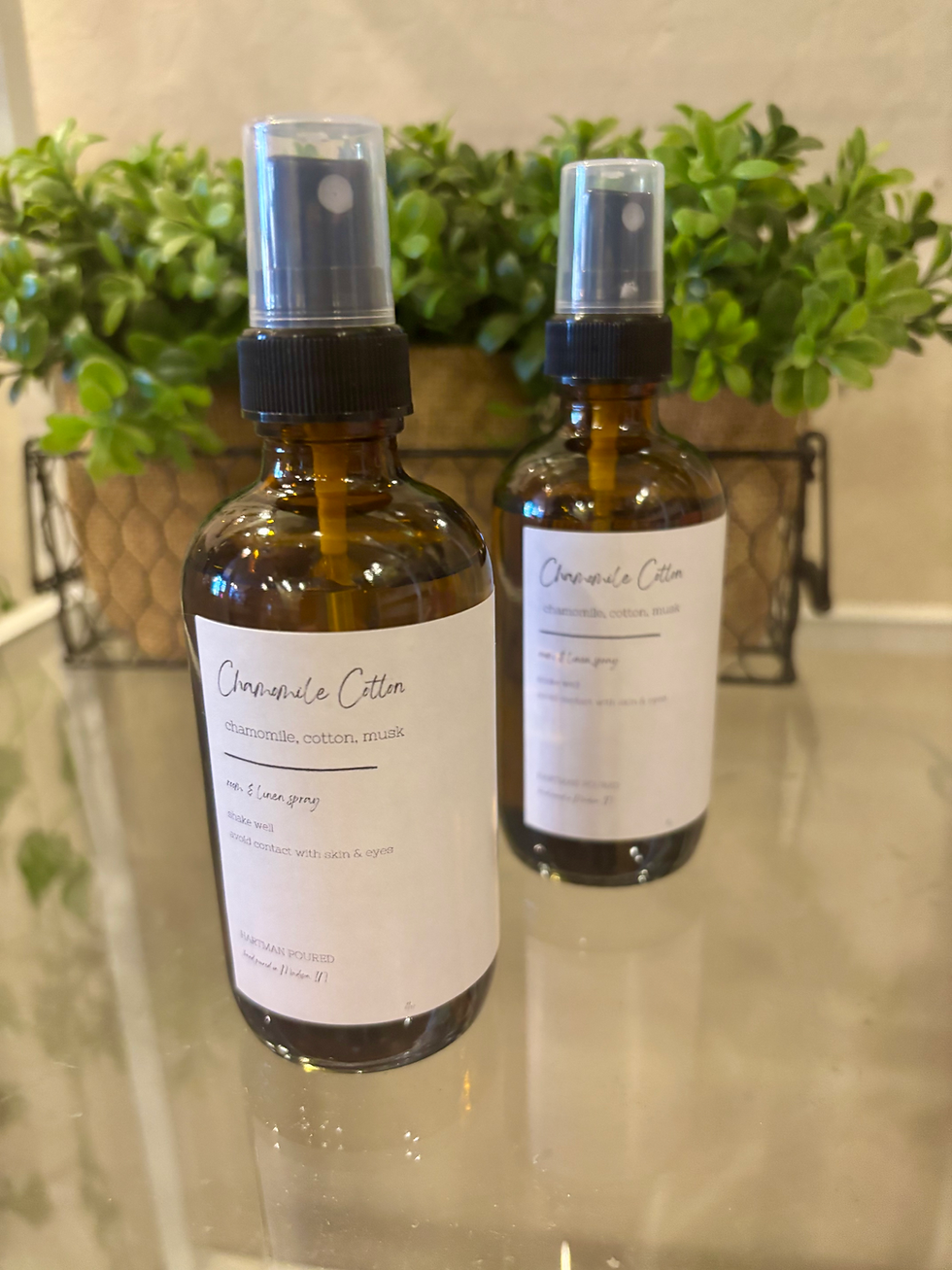 Thumbnail: Chamomile Cotton Room & Linen Spray bottles