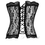 Thumbnail: F1091-1 Black Floral Lace Overlay Silver Corset