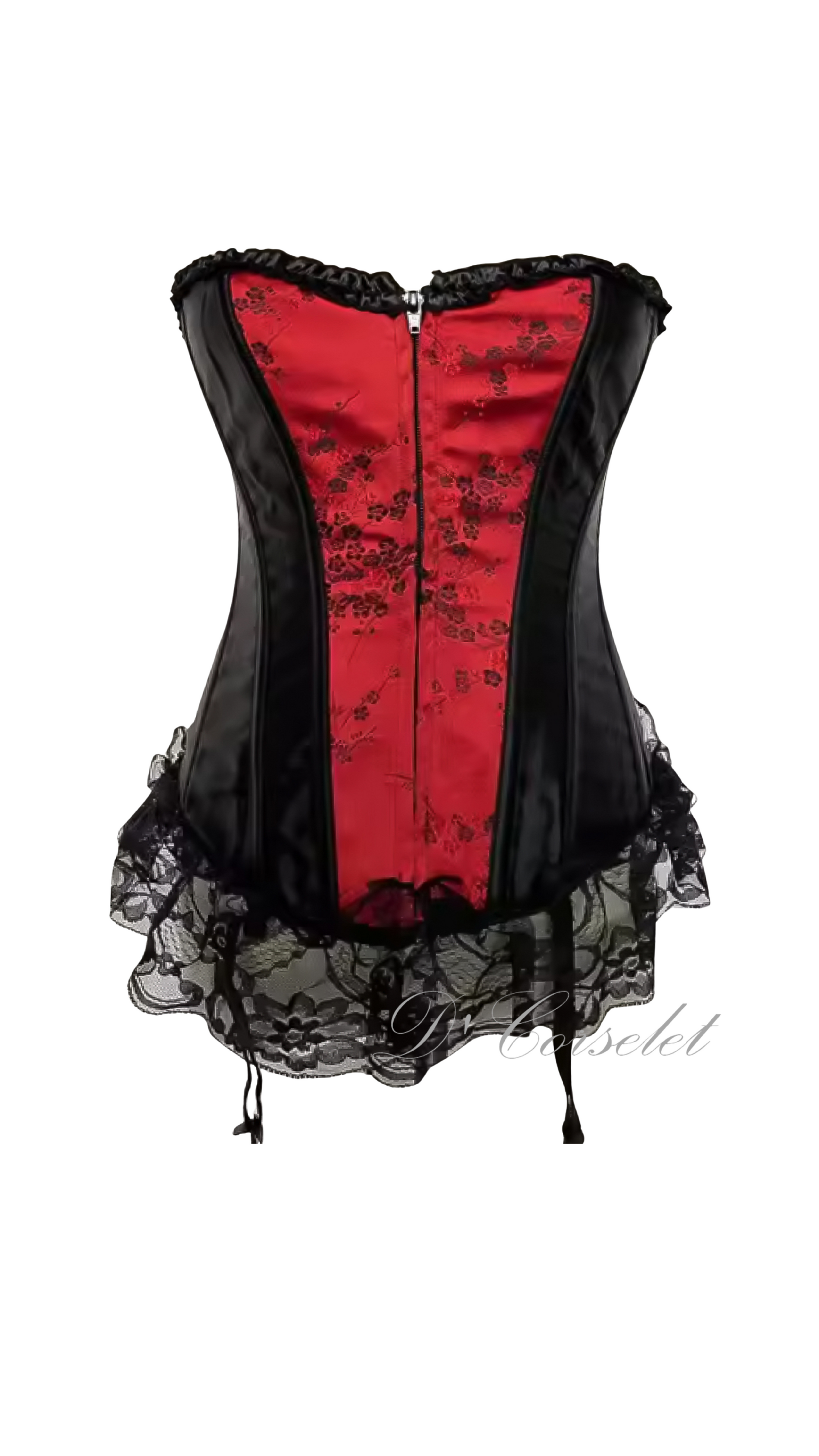 F1136 Black Red  Hook-Eye Oriental