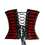 Thumbnail: B1259A Red And Black Stripes Corset