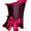 Thumbnail: F1397 Hot Pink Ribbon Polkadoted Corset