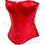 Thumbnail: F9109 Red Satin V-Cut Corset