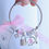 Thumbnail: Alexa Scarlet cursive lock & key bangle