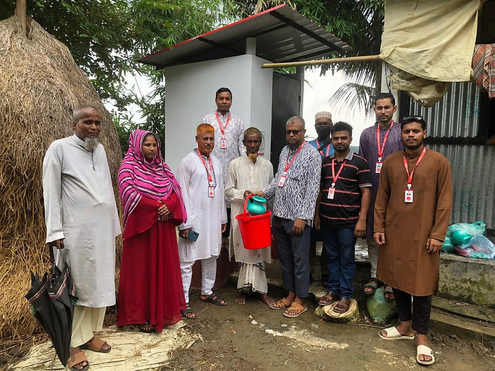 Serajul Islam with six famaily